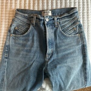 Agolde High Rise Light Blue Jeans
